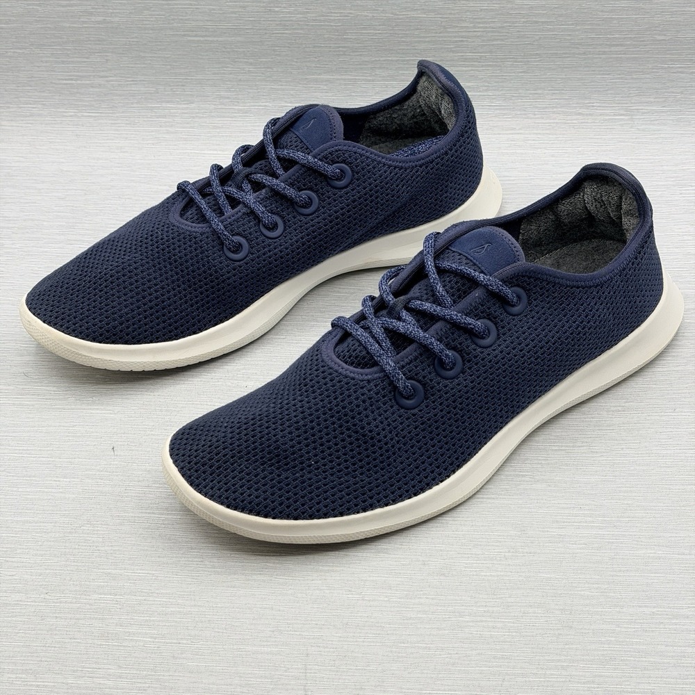 Allbirds Tree Runners Men's 11 Navy Blue Mesh Lightweight Sneakers TR M11